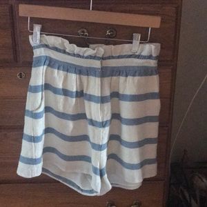 Mara Hoffman paperbag striped shorts size M